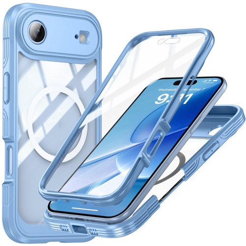 iPhone 17 Air Life Waterproof MagSafe Magnetic Rugged Phone Case - Sky Blue