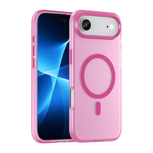 iPhone 17 Air MagSafe Frosted Translucent TPU + PC Full Coverage Phone Case - Pink