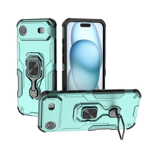 iPhone 17 Air Metal Kickstand TPU Hybrid PC Phone Case - Green