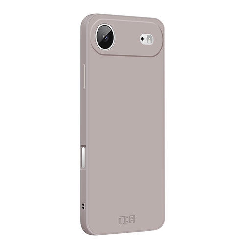 iPhone 17 Air MOFI Caring Soft Shell Liquid Silicone Skin Feel Phone Case - Titanium Gray