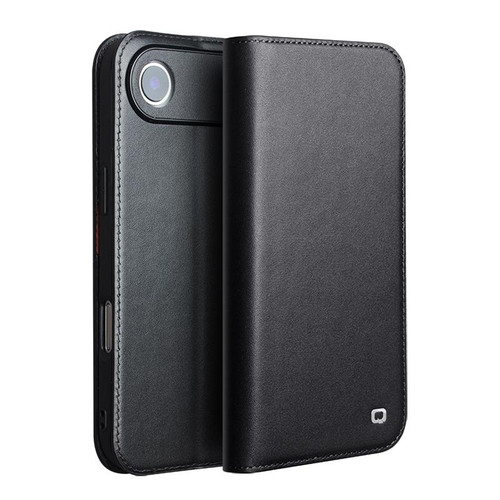 iPhone 17 Air QIALINO Classic Gen2 Genuine Leather Phone Case - Black