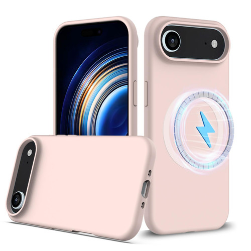 iPhone 17 Air Shockproof Silicone Magsafe Phone Case - Sand Pink