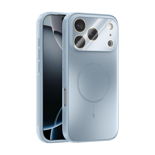 iPhone 17 Pro ABEEL Heat Dissipation Frosted MagSafe Phone Case with Lens Film - Light Blue