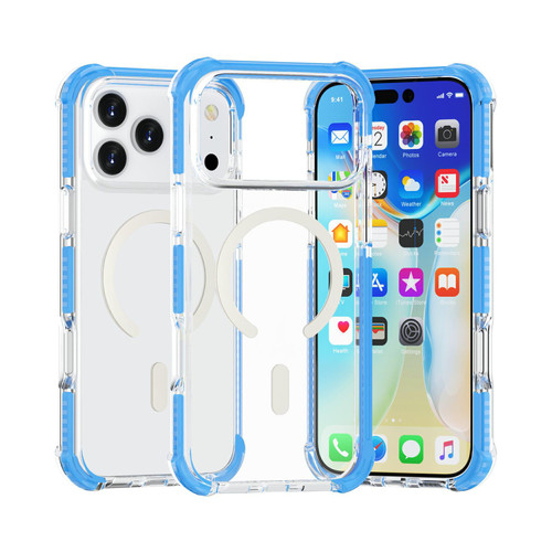 iPhone 17 Pro Acrylic Magsafe Magnetic Shockproof Phone Case - Blue