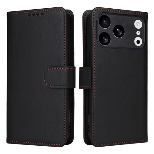 iPhone 17 Pro BETOPNICE BN-005 2 in 1 Detachable Imitate Genuine Leather Phone Case - Black