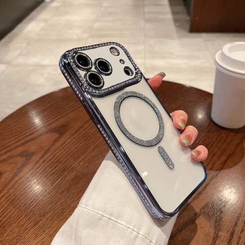 iPhone 17 Pro Diamond Plated MagSafe TPU Phone Case - Blue