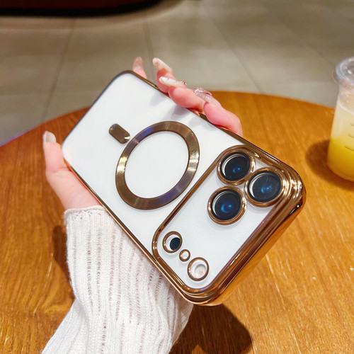 iPhone 17 Pro Electroplating MagSafe Phone Case - Gold