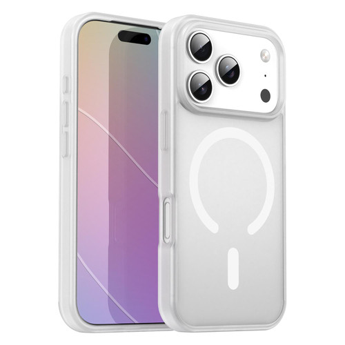iPhone 17 Pro Fanying Series PC Hybrid TPU Translucent Frosted MagSafe Phone Case - Matte White