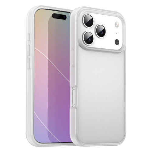 iPhone 17 Pro Fanying Series PC Hybrid TPU Translucent Frosted Phone Case - Matte White