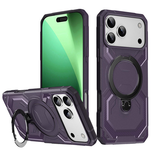 iPhone 17 Pro Frosted MagSafe Holder Phone Case - Purple