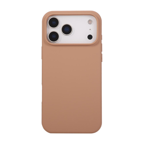 iPhone 17 Pro Liquid Silicone Phone Case - Egg Coffee