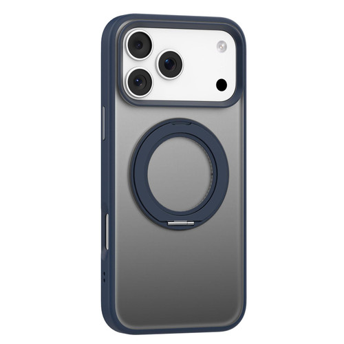 iPhone 17 Pro Mutural Armor Series MagSafe Magnetic Holder Phone Case - Dark Blue