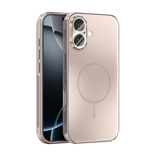 iPhone 17 ABEEL Heat Dissipation Frosted MagSafe Phone Case with Lens Film - Rose Gold iPhone 17 ABEEL Heat Dissipation Frosted MagSafe Phone Case with Lens Film - Rose Gold