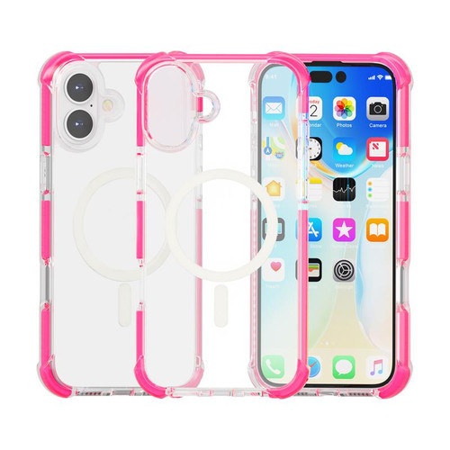 iPhone 17 Acrylic Magsafe Magnetic Shockproof Phone Case - Pink iPhone 17 Acrylic Magsafe Magnetic Shockproof Phone Case - Pink