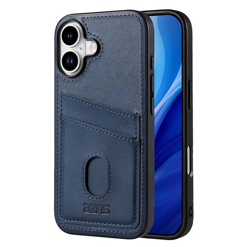 iPhone 17 AZNS K1 Series Card Slot Business Phone Case - Blue iPhone 17 AZNS K1 Series Card Slot Business Phone Case - Blue