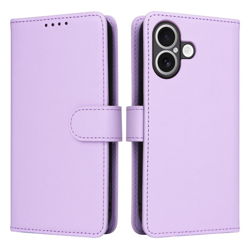 iPhone 17 BETOPNICE BN-005 2 in 1 Detachable Imitate Genuine Leather Phone Case - Light Purple iPhone 17 BETOPNICE BN-005 2 in 1 Detachable Imitate Genuine Leather Phone Case - Light Purple