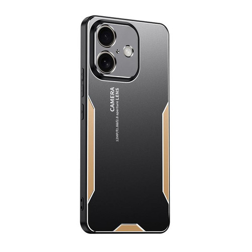 iPhone 17 Blade Series TPU Hybrid Metal Phone Case - Gold