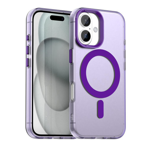 iPhone 17 Candy Magsafe PC Hybrid TPU Phone Case - Purple iPhone 17 Candy Magsafe PC Hybrid TPU Phone Case - Purple