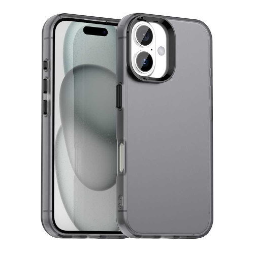 iPhone 17 Candy PC Hybrid TPU Shockproof Phone Case - Black