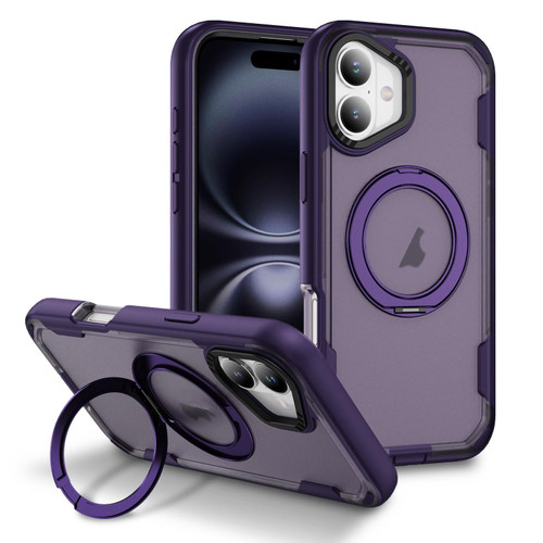iPhone 17 Defend Rugged Gear Holder MagSafe Phone Case - Purple + Dark Purple iPhone 17 Defend Rugged Gear Holder MagSafe Phone Case - Purple + Dark Purple