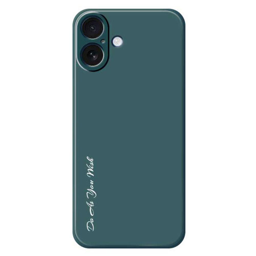 iPhone 17 Do As You Wish A1440 Fine Hole Straight Edge Silicone Phone Case - Green iPhone 17 Do As You Wish A1440 Fine Hole Straight Edge Silicone Phone Case - Green