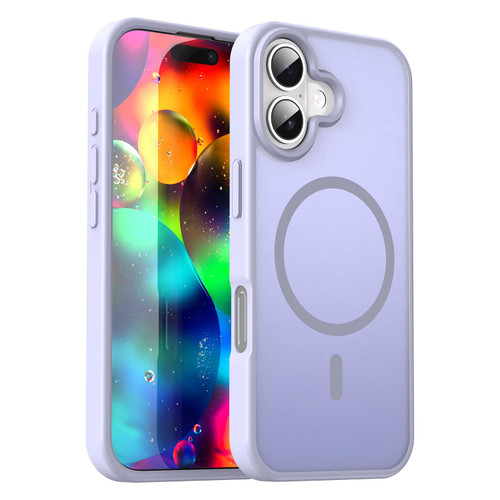 iPhone 17 Fanying Series PC Hybrid TPU Translucent Frosted MagSafe Phone Case - Lavender