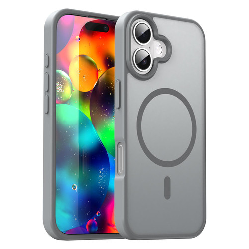 iPhone 17 Fanying Series PC Hybrid TPU Translucent Frosted MagSafe Phone Case - Silver Grey iPhone 17 Fanying Series PC Hybrid TPU Translucent Frosted MagSafe Phone Case - Silver Grey