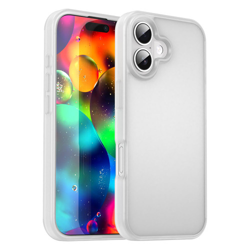 iPhone 17 Fanying Series PC Hybrid TPU Translucent Frosted Phone Case - Matte White iPhone 17 Fanying Series PC Hybrid TPU Translucent Frosted Phone Case - Matte White