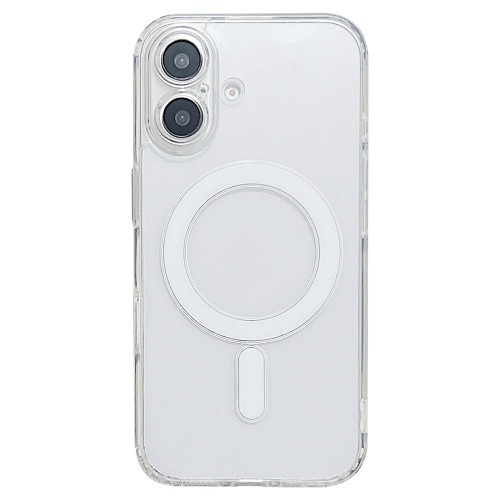 iPhone 17 Fine Hole MagSafe Magnetic Clear Acrylic TPU Case - Transparent