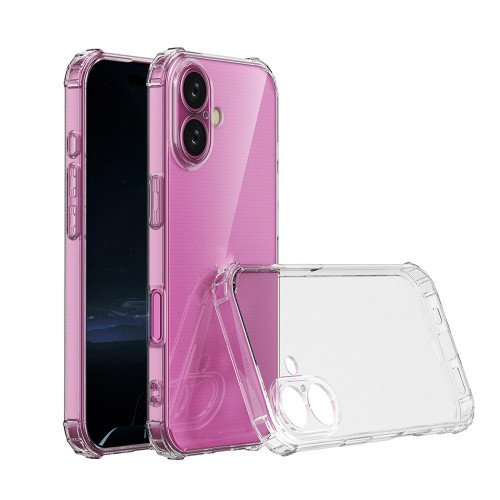 iPhone 17 Four-Corner Shockproof Clear TPU Phone Case - Transparent iPhone 17 Four-Corner Shockproof Clear TPU Phone Case - Transparent