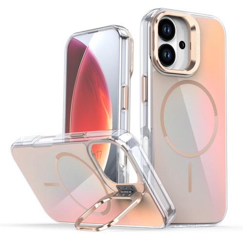 iPhone 17 Gradient Discolor Lens Kickstand Magsafe Phone Case - Desert Gold iPhone 17 Gradient Discolor Lens Kickstand Magsafe Phone Case - Desert Gold
