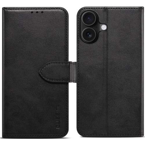 iPhone 17 GUSSIM Magnetic Horizontal Flip Leather Phone Case - Black iPhone 17 GUSSIM Magnetic Horizontal Flip Leather Phone Case - Black