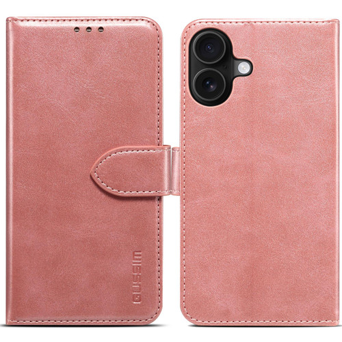 iPhone 17 GUSSIM Magnetic Horizontal Flip Leather Phone Case - Rose Gold iPhone 17 GUSSIM Magnetic Horizontal Flip Leather Phone Case - Rose Gold
