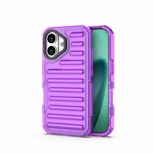 iPhone 17 High Transparency TPU Hybrid PC Airbag Phone Case - Transparent Purple iPhone 17 High Transparency TPU Hybrid PC Airbag Phone Case - Transparent Purple