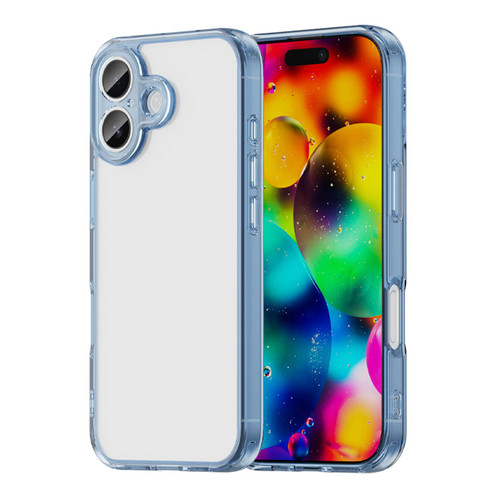 iPhone 17 PC Hybrid TPU Airbag Shockproof Phone Case - Transparent Blue
