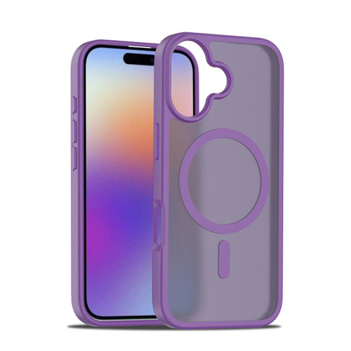 iPhone 17 Skin Feel TPU Hybrid PC MagSafe Phone Case - Purple