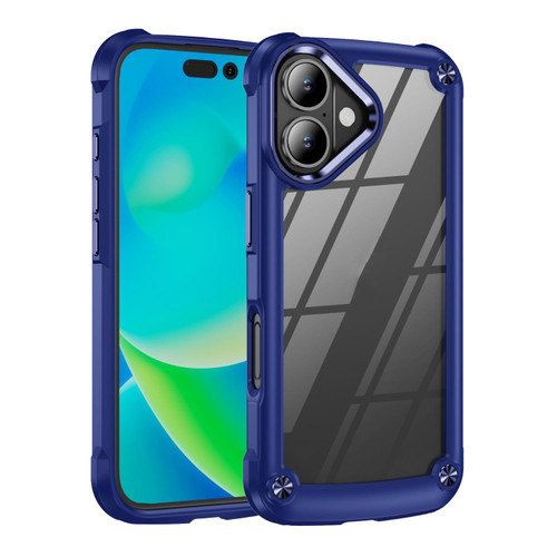 iPhone 17 TPU + PC Lens Protection Phone Case - Blue