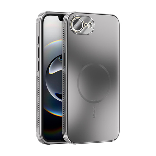 iPhone 16e / 17e ABEEL Heat Dissipation Frosted MagSafe Phone Case with Lens Film - Silver