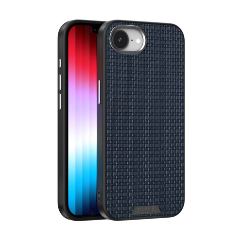 iPhone 16e / 17e ABEEL Ruyi Pattern 6D Micro Relief MagSafe Leather Phone Case - Blue