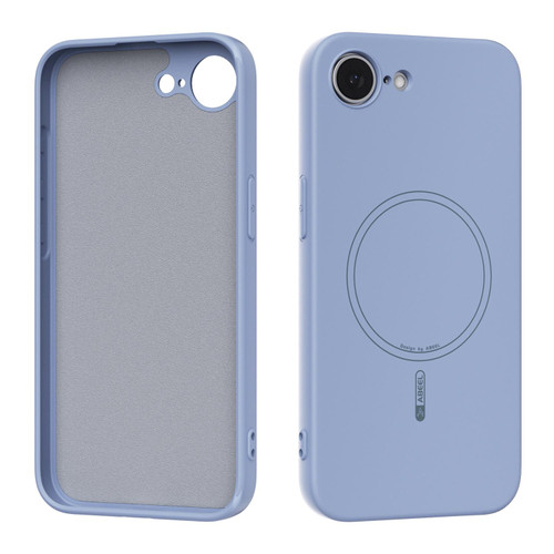 iPhone 16e / 17e ABEEL Skin-friendly Feel Magsafe Liquid Silicone Phone Case - Sky Blue