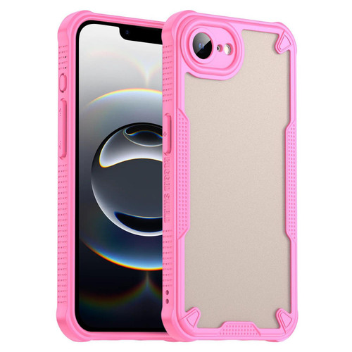 iPhone 16e / 17e Armor Glaze PC Hybrid TPU Phone Case - Pink