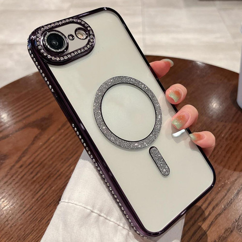 iPhone 16e / 17e Diamond Plated MagSafe TPU Phone Case - Purple