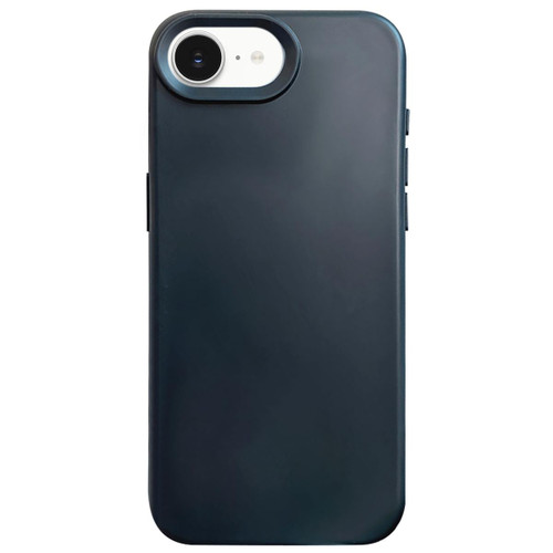 iPhone 16e / 17e Dopamine Simple Imitation Liquid Silicone Phone Case - Black