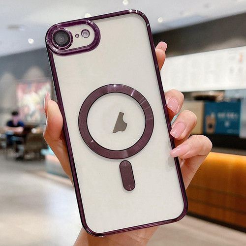 iPhone 16e / 17e Electroplating MagSafe Phone Case - Dark Purple