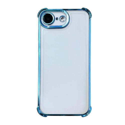 iPhone 16e / 17e Electrpolated Space Four-corner Shockproof TPU Phone Case - Blue