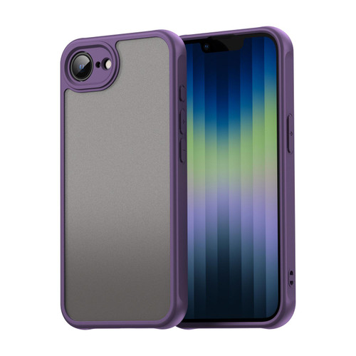 iPhone 16e / 17e Fan Dun Series TPU Hybrid PC Frosted Phone Case - Purple
