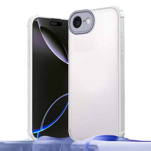 iPhone 16e / 17e Four Corners Shield Shockproof TPU Hybrid PC Phone Case - Grey