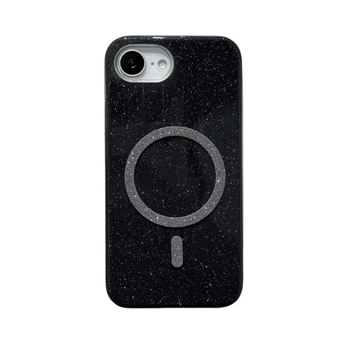 iPhone 16e / 17e Glitter MagSafe Magnetic TPU Phone Case - Black