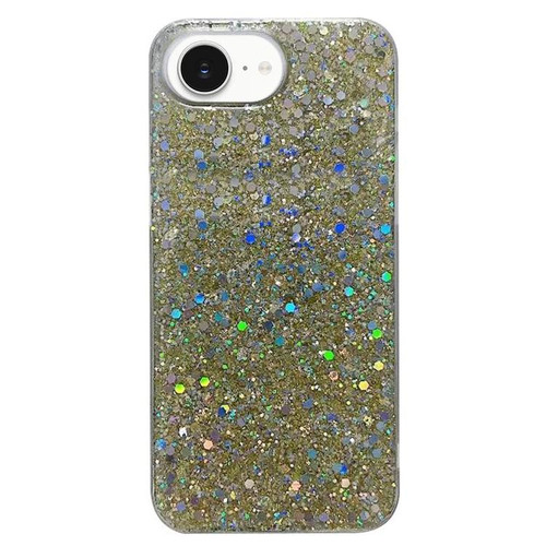 iPhone 16e / 17e Glitter Sequins Epoxy TPU Phone Case - Gold