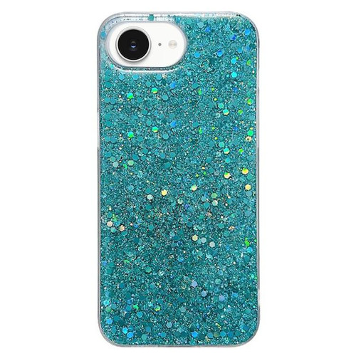 iPhone 16e / 17e Glitter Sequins Epoxy TPU Phone Case - Green